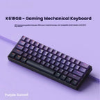 K61 USB Mini Mechanical Gaming Wired Keyboard Hot-Swappable Mechanical Keyboard Detachable Cable