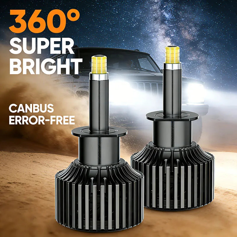 Carlke H1 H7 Led Bulb 360 Canbus Ice H3 H4 H8 H9 H11 D2H Auto Lamp Headlight 8-Sided 9005 Hb3 9006 Hb4 9012 Hir2 Car Fog Lights