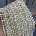 Natural Freshwater Pearl Beads for Jewelry Making, AA Grade, 4-8mm, Round/Rice/Bread/Irregular