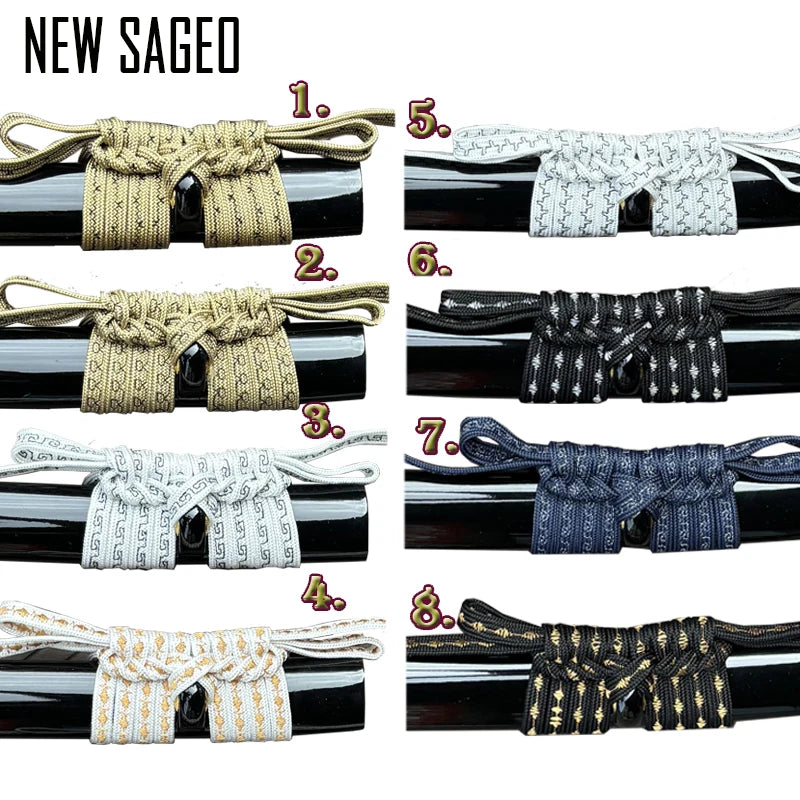 Sageo For Japanese Sword Saya Wrapping, Hand Knitting, Fabric, Polyester Rope, Sword Accessories,250cm Length, Brand New 2024