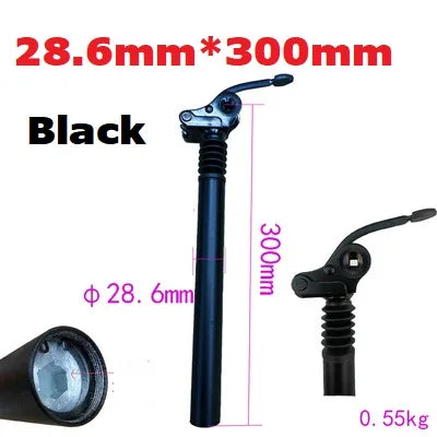 Electric Folding Bicycle E-Bike Shock Absorber Seatpost 25.4mm 27.2mm 28.6mm 31.8mm 33.9mm 34mm 300mm 350mm Bike Shocks SeatPost