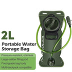 NEWBOLER Hydration Water Bladder Reservoir Bag, PEVA, 1.5L 2L 3L, Transparent/Grey
