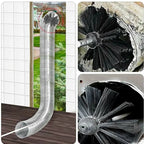 Flexible Chimney Cleaning Brush Extendable Flexible Dryer Vent Cleaner Soft Bristle Effective Air Duct Cleaning Tool