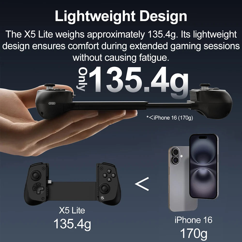Mobile Game Controller 1pcs Stretchable Handle For IOS & Android Type-C Gaming Peripheral Games Controller for X5 Lite