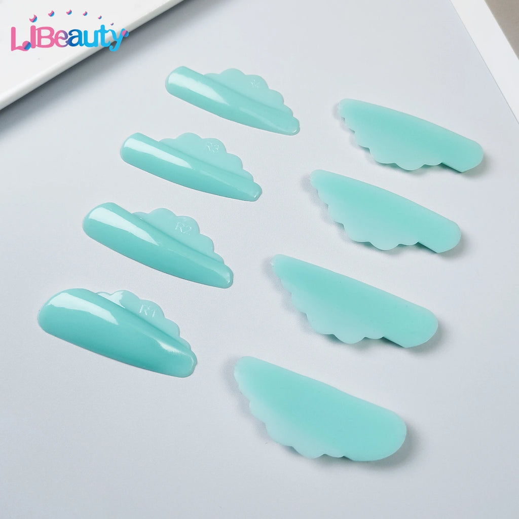 Libeauty New 4 Pairs Free Glue Silicone Eyelash Perm Rod Shield Lash Lift Pad Lifting 3D Eyelash Curler Accessories Makeup Tools