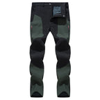 Fanuocetar Mens Hiking Pants Winter Warm Fleece SoftShell Waterproof Windproof Outdoor Ski Trekking Climbing Thick Rain Trousers