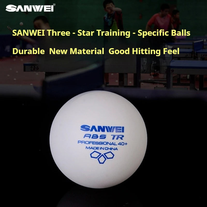 SANWEI TR/RS/3S 3 Star Table Tennis Balls 40+ ABS New Material Seamed Durable Professional Ping Pong Balls Training 50/100pcs