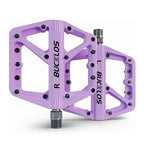 BUCKLOS Bike Pedal Ultralight Pedal Platform for Road Mountain Bike Anti-slip Nylon Sealed Bearings Flat Pedals MTB Bicycle Part