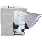 210D Zipper IBC Tote Cover，black, green oxford cloth material for 275 gallon water tanks, waterproof, sun and rain resistant