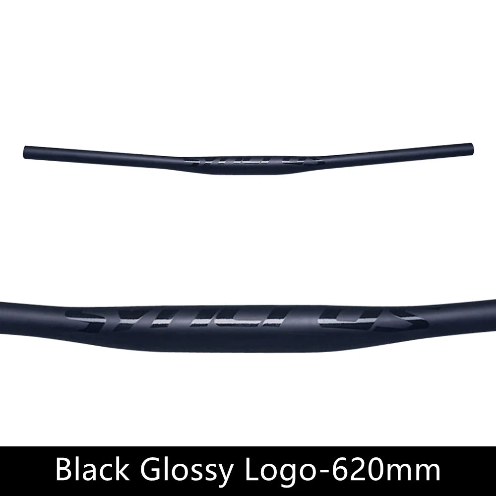 Syncros Carbon Fiber MTB Flat Handlebar 31.8mm Clamp 9° Sweep 580-760mm Black