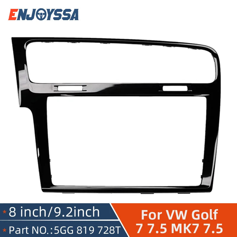 8/9.2 inch MIB Radio Frame For VW Golf 7 MK7 Golf 7.5 MK7.5 Volkswagen Car Radio Plates Decorative Panel Screen Bezel
