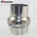 Car Stainless steel exhaust pipe male and female flange universal connection 51mm 63mm 70mm 76mm removable assembly fittings