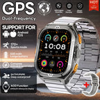 New GPS Smart Watch 10ATM Waterproof Built-in Dual-band GNSS Compass Military Sport Smartwatch Men 2025 New