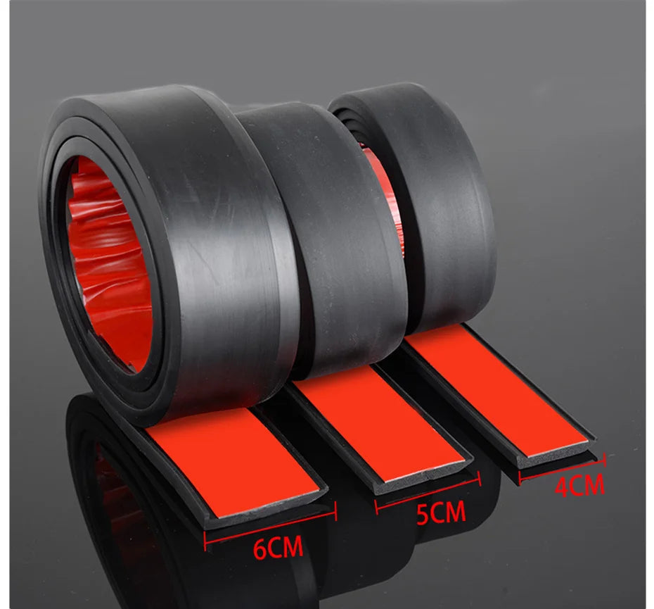 Universal Rubber Fender Flare Wheel Arch Trim Lip Strip, Scratch-Proof, 3-6m x 30-50mm