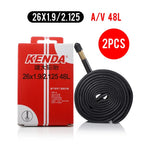 2PCS KENDA Bicycle Inner Tube MTB Bike Tires 26 27.5 29 Inches 1.5/1.75 1.9/2.125 2.3/2.4 AV FV Cycling Butyl Rubber Inner Tube