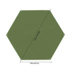 Hexagon Camping Mat Large Waterproof Ground Sheet Footprint Picnic Mat Hexagonal Tent Tarp Awning Shade Beach Travel Mat