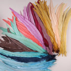 50Pcs 35-40cm Rooster Tail Feathers for Crafts Carnival Accessories Natural Long Plumes Chicken Decoration Feather Headdress