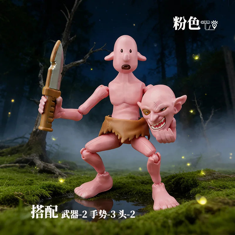 New Goblin Multi Jointed Movable Toy Multi Form Action Figure DIY Full Body Movable Assemble Handmade Model Kids Toys Gifts