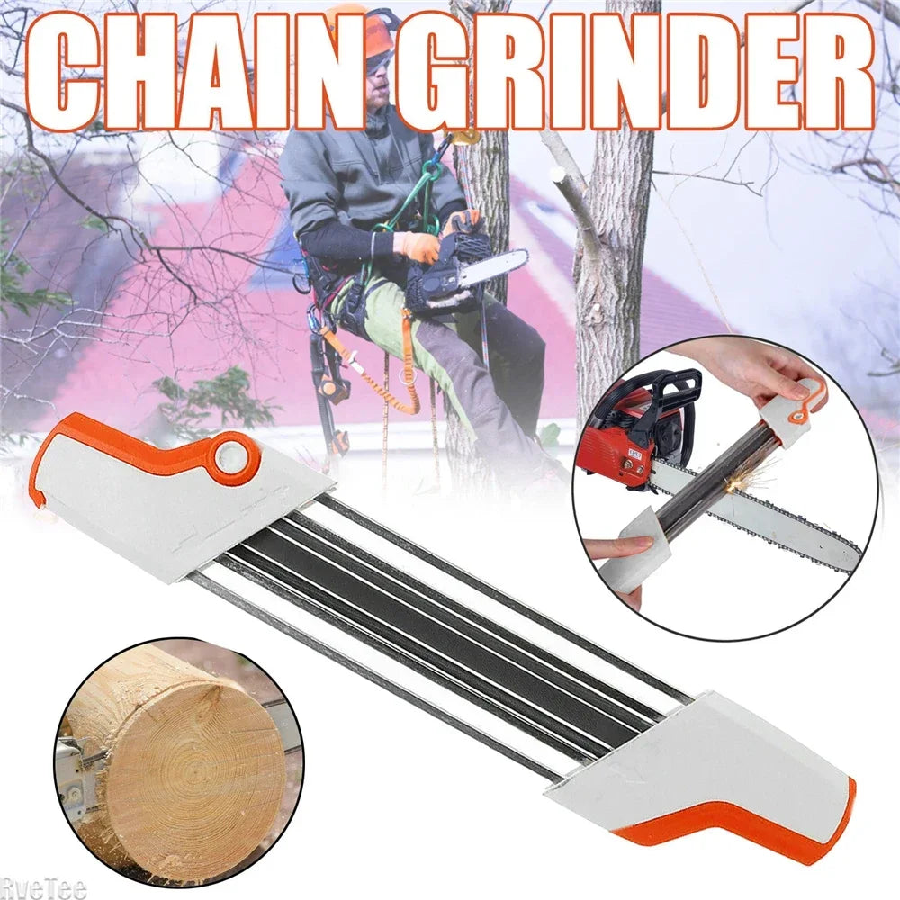 4.8mm 2 IN 1 Easy Chainsaw File Chain Sharpener Whetstone Kits for Stihl