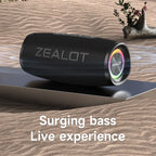 ZEALOT-S56 Bluetooth Speaker 40W Output Power Bluetooth Speaker with Excellent Bass Performace IPX6 Waterproof Camping Outdoor