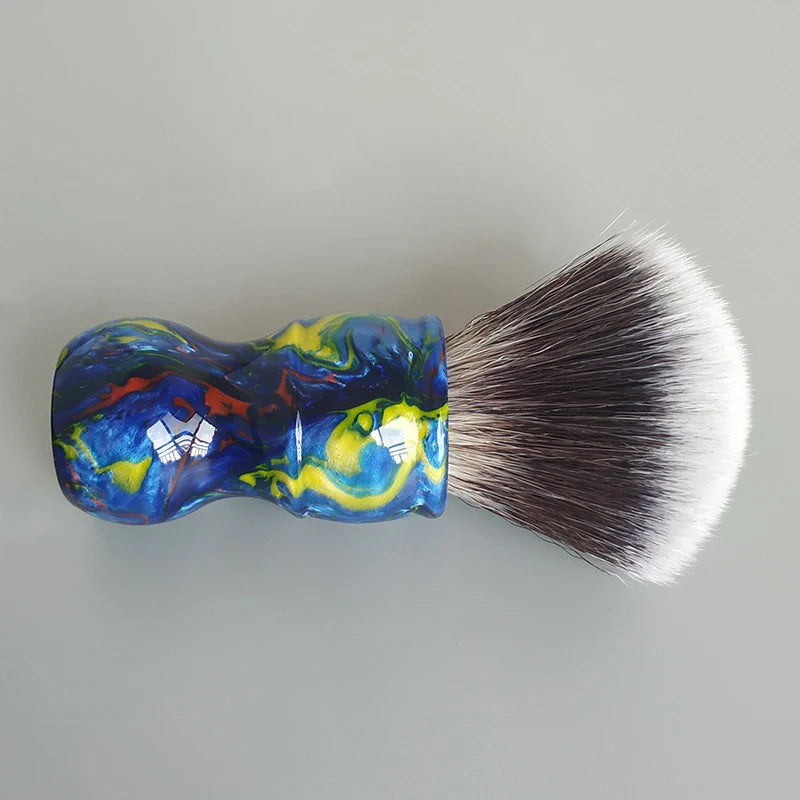 Dscosmetic blue galaxy G7 Soft and good backbone synthetic hair shaving brush for man wet shaving