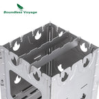 Boundless Voyage Titanium Camping Stove Portable Wood Burning Stove Multi-Fuels Stove for Outdoor Backpacking Hiking BBQ