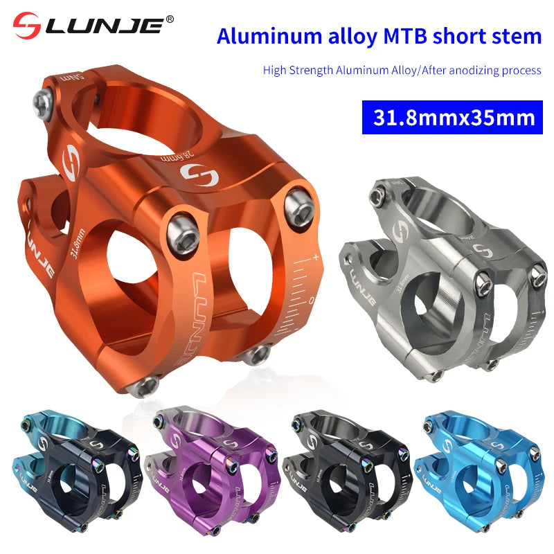 Handlebar Stem  Aluminum Alloy MTB Road Bike Stem  Ultralight High strength Short 31.8MM Bicycle CNC Stem DH/AM/XC Bicycle Parts