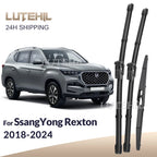 For SsangYong Rexton Y400 Y450 Y461 2018-2024 Wiper Front & Rear Wiper Blades Windshield Windscreen Window Brushes 26"+20"+13"
