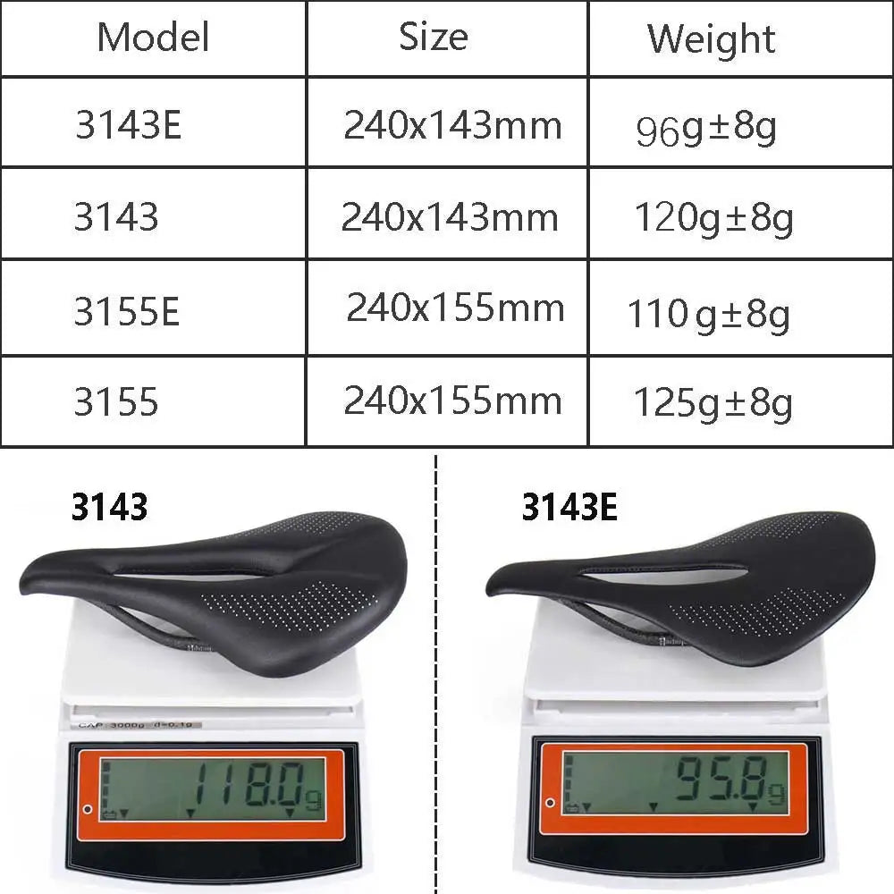 elitaone Bicycle saddle Carbon Power Road/MTB Bike Saddle 143mm 155mm Triathlon Bicycle Saddles Ultralight 98g