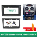 9 inch 22.86cm Car Fascia Frame Adapter Canbus Box Android Radio Dash Fitting Panel Kit for Opel Zafira B Astra H Antara Corsa D