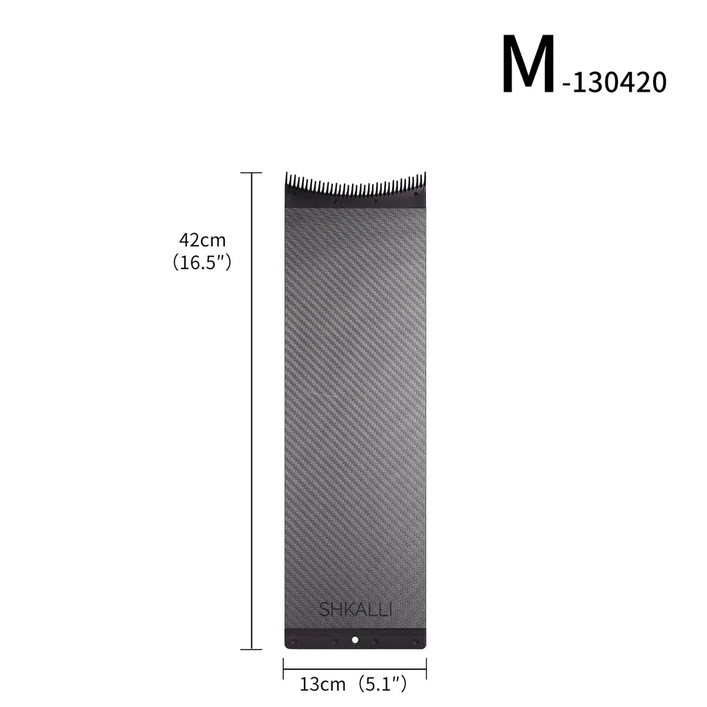 Professional Carbon Fiber Hair Coloring Board with Comb Teeth Design - Salon Barber Hair Dyeing Tool for Precise Highlighting