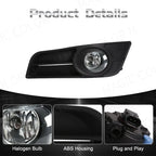 For Toyota Corolla 2004 2005 2006 European Version Fog Lamp DRL Daytime Running Lights Cover Grill Bezel Headlight Foglights 12V