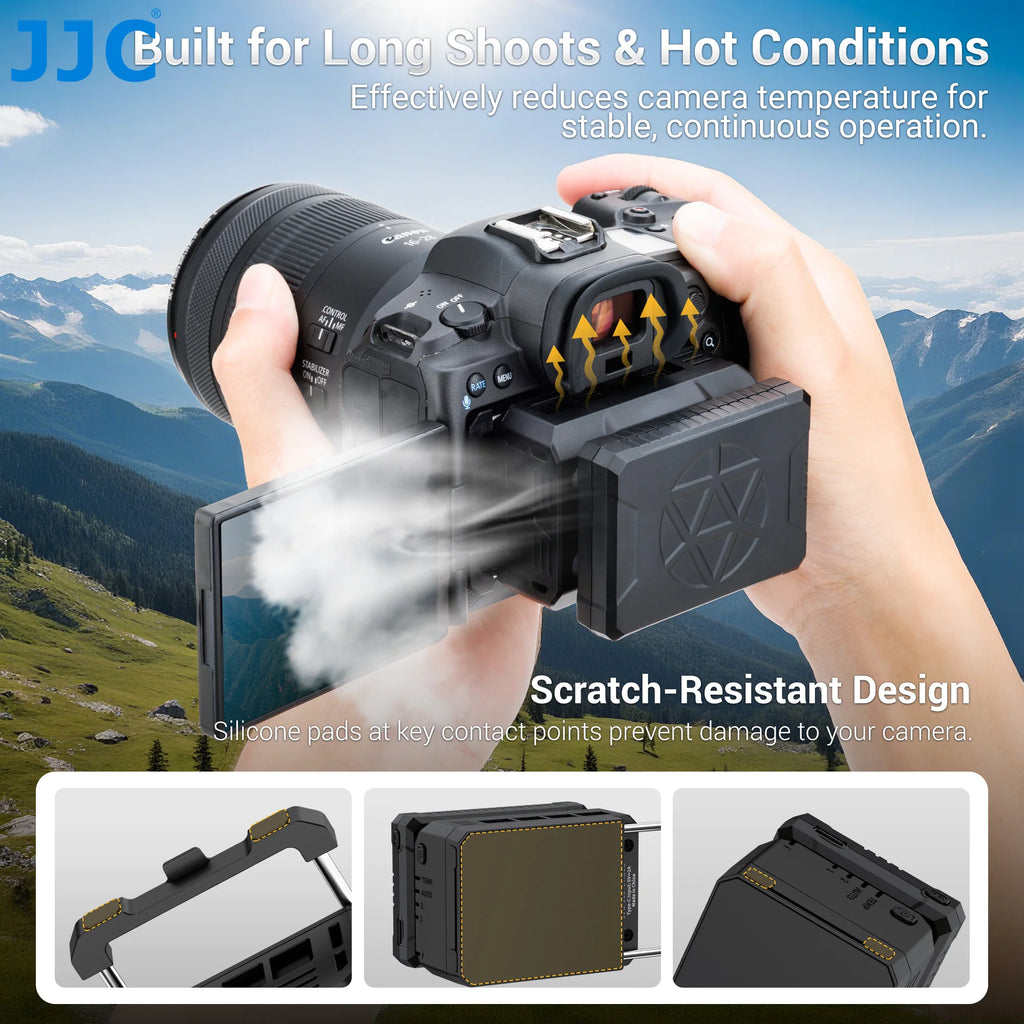 JJC Camera Semiconductor Cooling System Cooling Fan Auto Temp Control Cooling for Video Recording Sony A7 V A7V A7M5 ZV-1 A6700