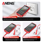 ANENG 621A Touch Screen Digital Multimeter AC/DC Voltage Current Capacitance NCV Diode