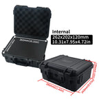 1 waterproof hard hand-held toolbox bag with pre cut sponge storage box, impact resistant unmanned driving chassis