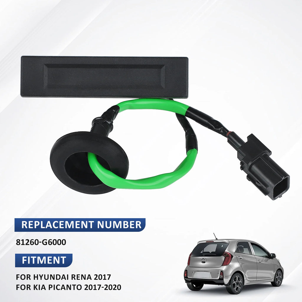 81260-G6000 81260-G6010 Trunk Door Switch Handle For Kia Morning Picanto ACCENT VERNA 2017-2023 Tailgate Trunk Lock Button 1PC