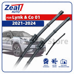 LHD Front Rear Wiper Blades For Lynk & Co 01 2021 - 2024  2022 2023 3PC Windshield Windscreen 24"+19"+11" Brushes Accessories