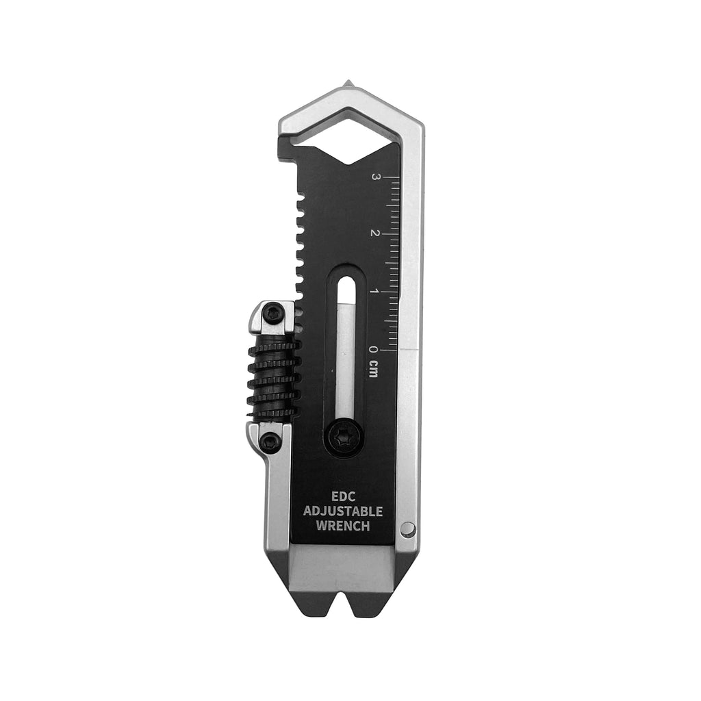 Multi-functional Mini crowbar 9 in 1multi-tool adjustable wrench EDC caliper Measuring ruler Pry bar Pocket outdoor camping tool