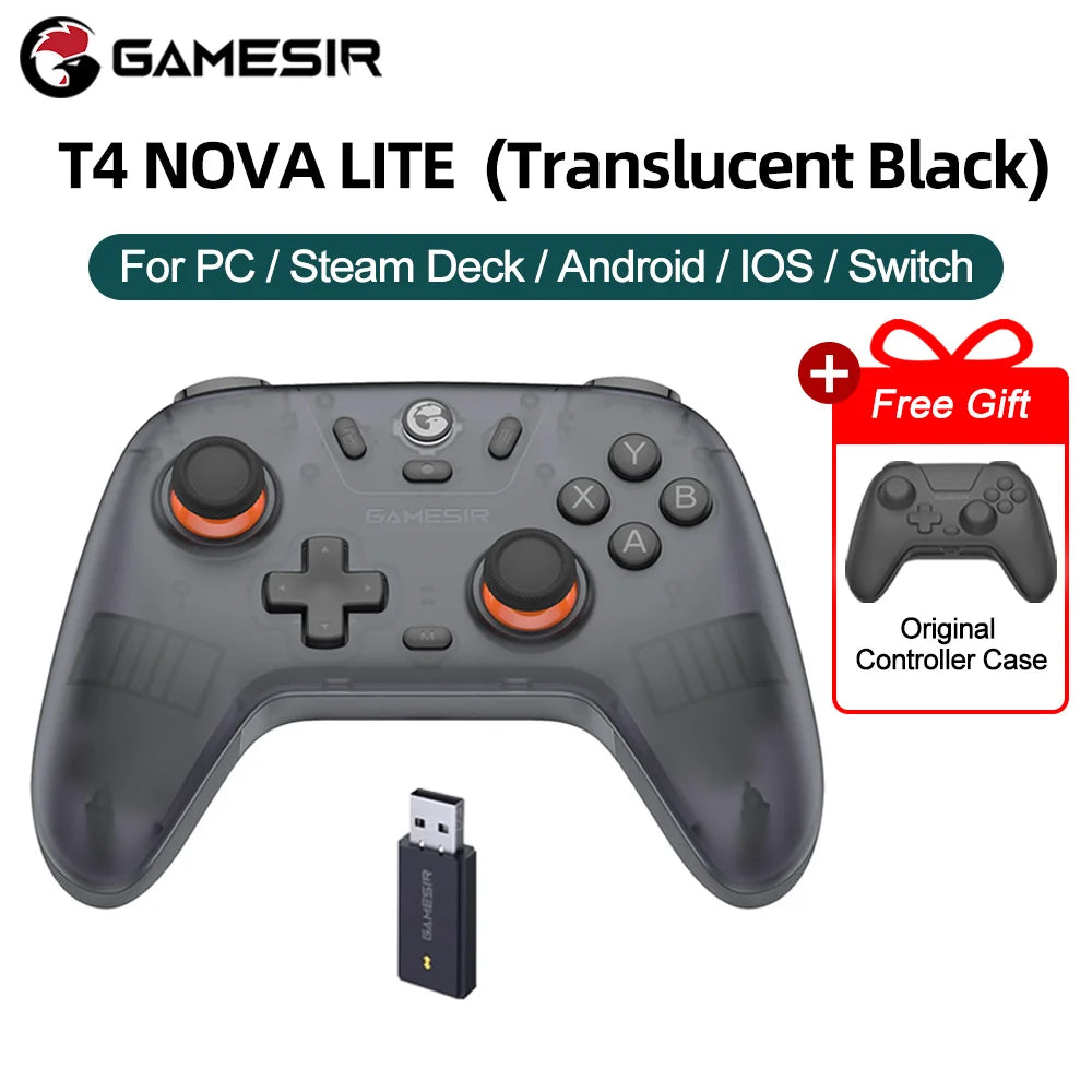 GameSir Nova Lite Wireless Controller Hall Effect Joysticks for PC Switch Android iOS - Blue