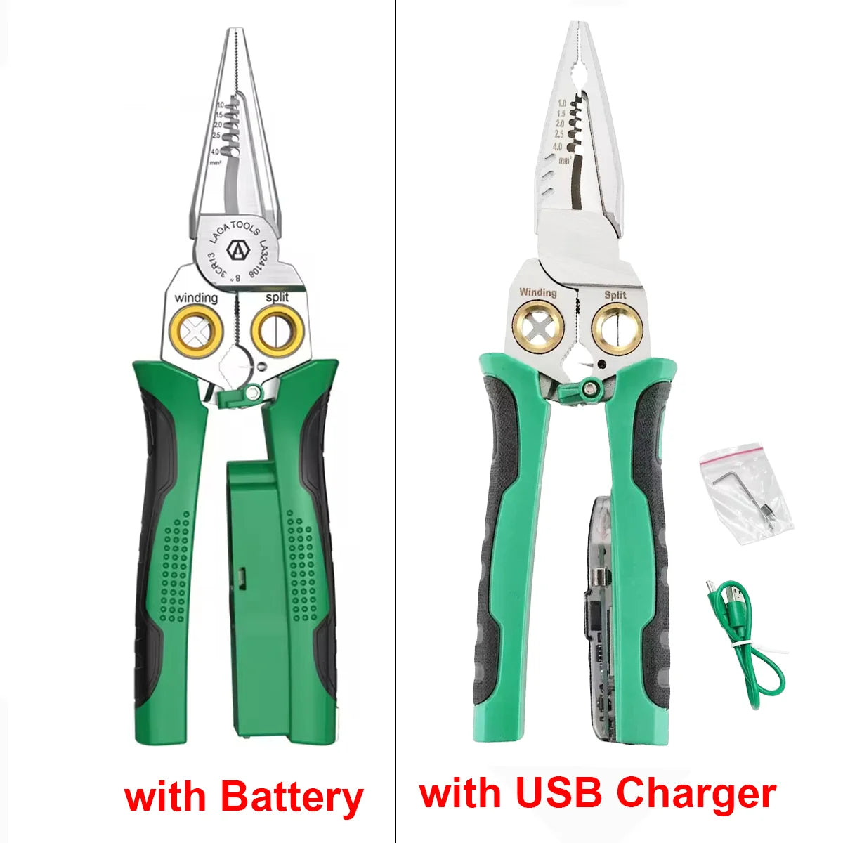 Stainless Steel Multifunctional Wire Stripping Pliers Multi-function Wire Stripper Needle Nose Nippers Wire Winding