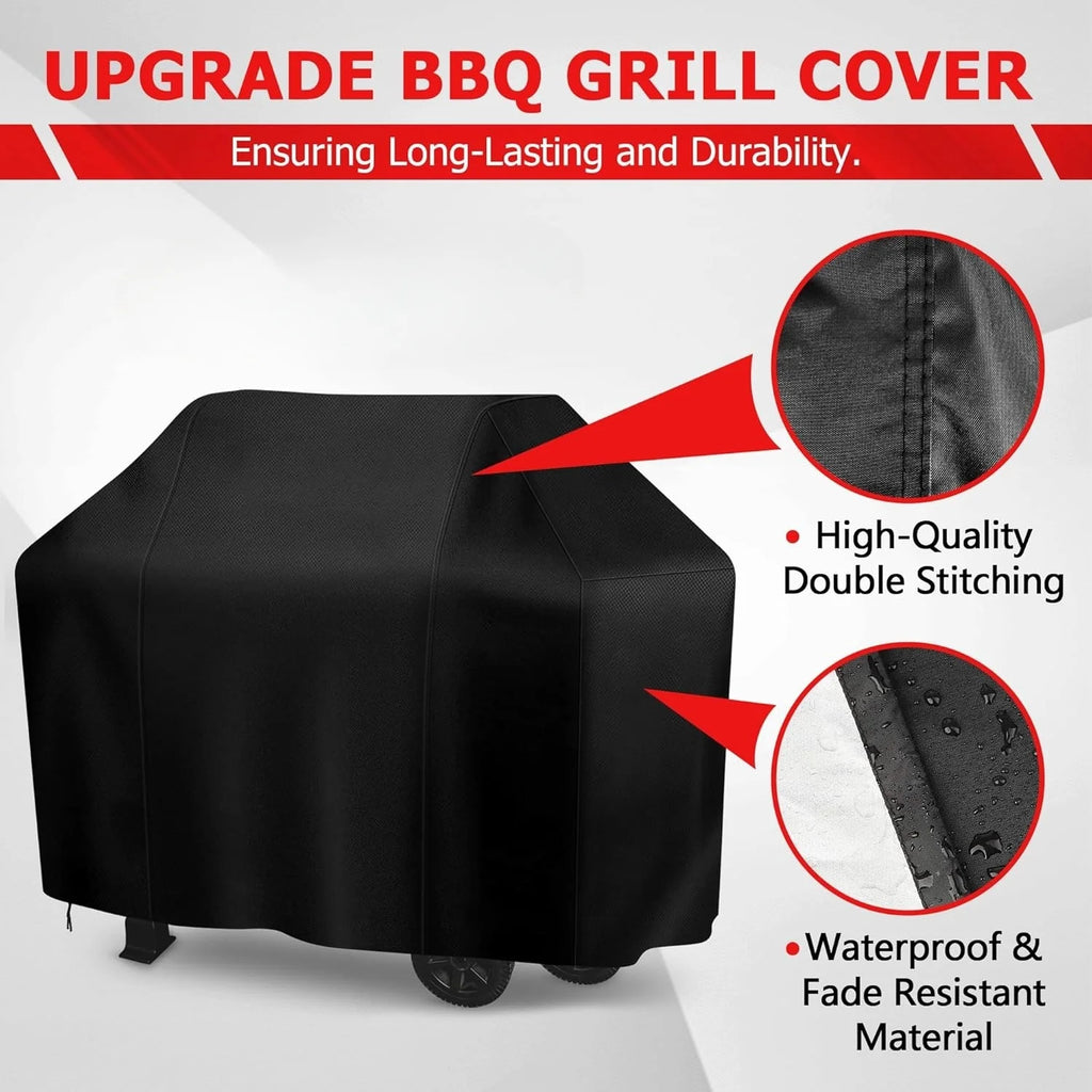 Grill Cover BBQ Grill Cover for Outdoor Anti-UV & Fade Resistant Gas Waterproof Barbecue for More Grills Spun Adjustable Straps
