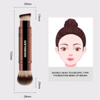 Hourglass Multifunctional Makeup Brushes, Double-ended Foundation Brush and Loose Powder Brush