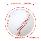 12 Pcs 9-inch hardwood/soft rubber core baseballs throwing training sawdust hard solid baseballs