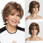 10 Inch Natural Synthetic Wigs for Women Short curly  Wig Daily Party Heat Resistant Hair