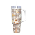 Stay Cozy or Cool: Versatile Thermal Tumbler + Straw