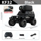 KF32 1:64 RC Mini Climbing Car with HD Camera & LED Lights, Alloy Body, Black/Yellow