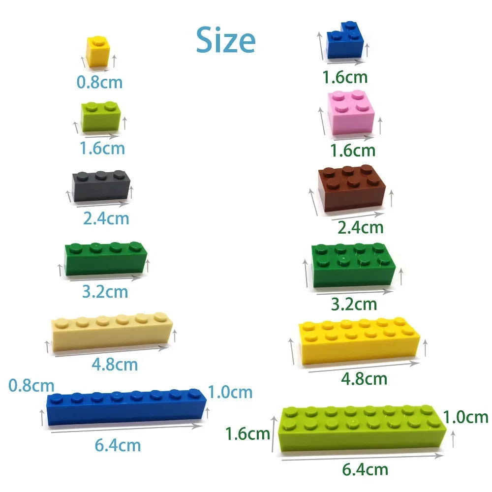 100pcs 2x6 Dot DIY Building Blocks Thick Figures Bricks Educational Creative Size Compatible With 2456 Plastic Toys for Children
