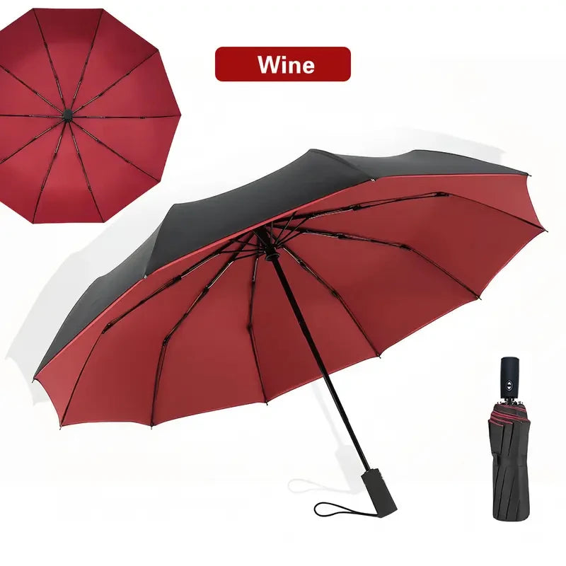 Windproof Double Layer Fully Automatic Resistant Umbrella