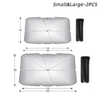 Car Sunshade Car Sunshade Retractable Sunscreen Heat Insulation Front Windshield Parasol Summer Sunscreen Products