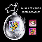 Cute For Tamagotchi Style Airpods 4/Pro 2/1 Earphone Case Transparent Soft Silicone Earphone Case With Cartoon Lanyard Sticker